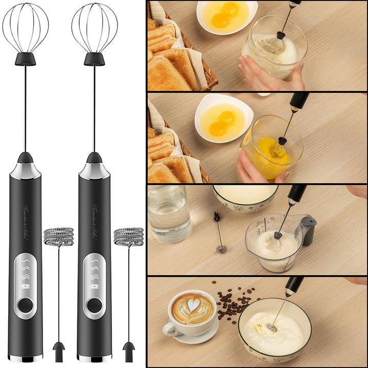 Produktbild Rosenstein & Söhne 2in1-Akku-Milchaufschäumer & Quirl