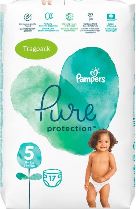 Produktbild Pampers Pure Protection (Gr. 5, Monatsbox, 132 Stück)