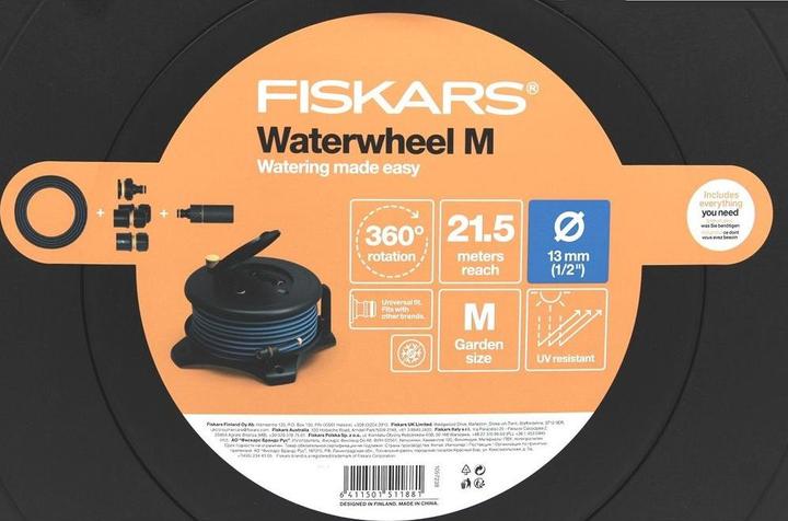 Actual product image Fiskars Waterwheel M hose reel with 20 m hose (20 m)