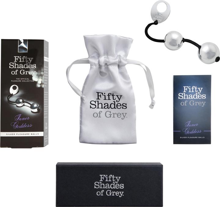 Actual product image Fifty Shades of Grey Inner Goddess Silver Pleasure Balls