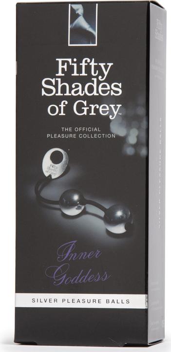 Actual product image Fifty Shades of Grey Inner Goddess Silver Pleasure Balls