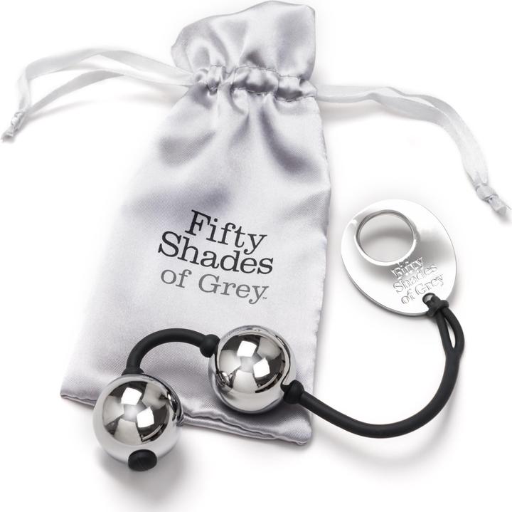 Actual product image Fifty Shades of Grey Inner Goddess Silver Pleasure Balls