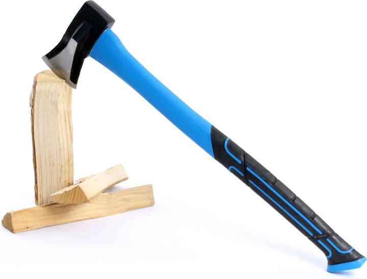 Actual product image XPOtool Set Hatchets 1000g Fibreglass Handle Carbon Steel Blade Wood Log Hatchet Axe Hatchet