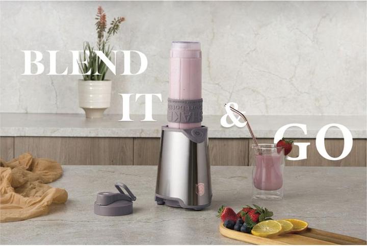 Image du produit BerlingerHaus Mixeur design avec bouteille sport 570ml, 300 W, taupe (300 W)