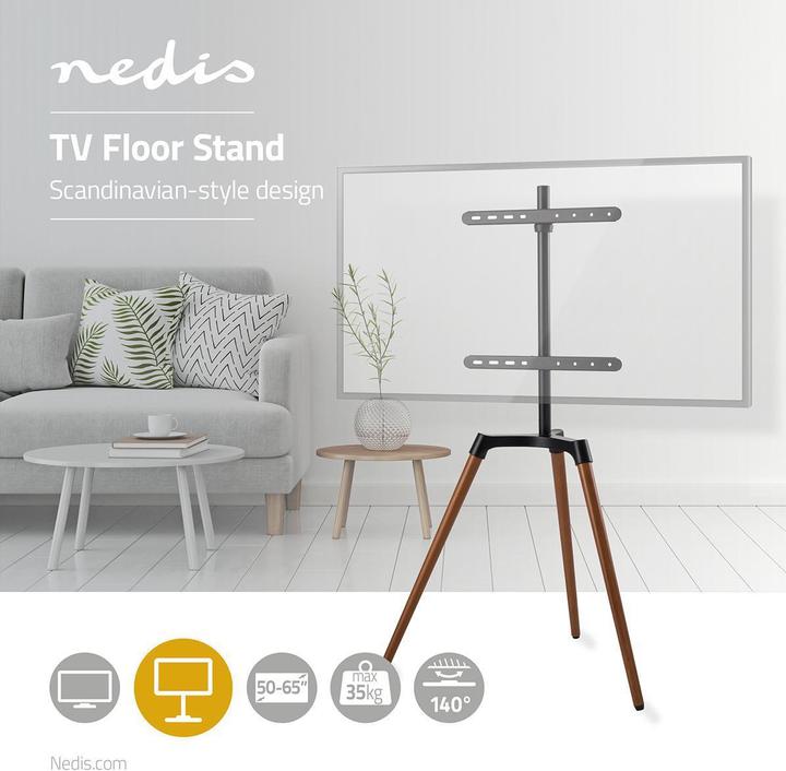 Image du produit Nedis Support TV au sol 50 - 65 " poids maximum supporté par l'écran : 35 kg Design scandinave d (65", 35 kg)