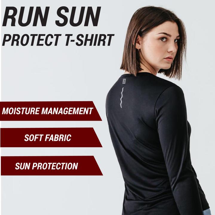 Actual product image Kalenji ls ts run sun protect w 145846 (42)