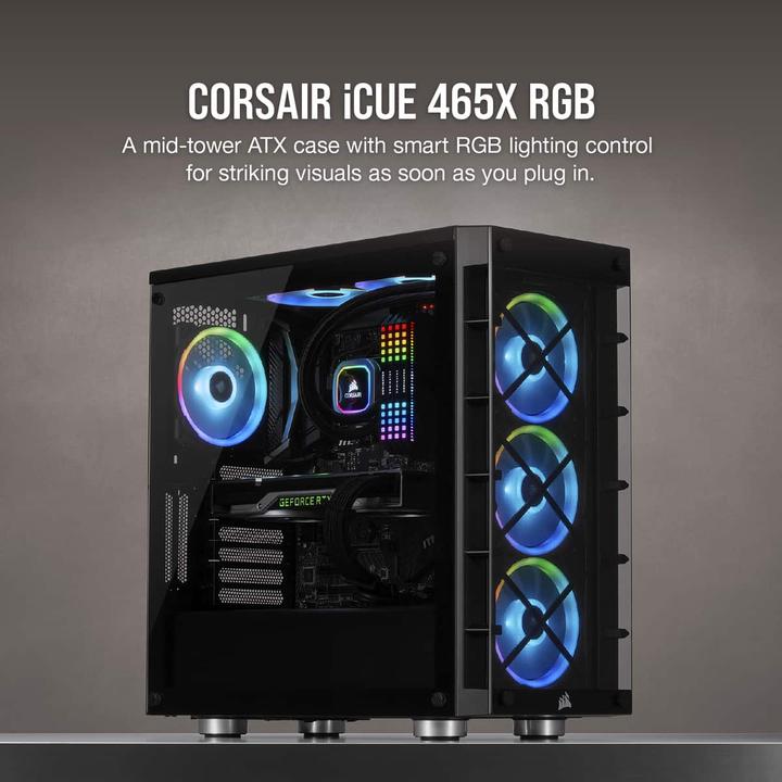 Actual product image Corsair iCUE 465X RGB (mATX, Mini-ITX, ATX)
