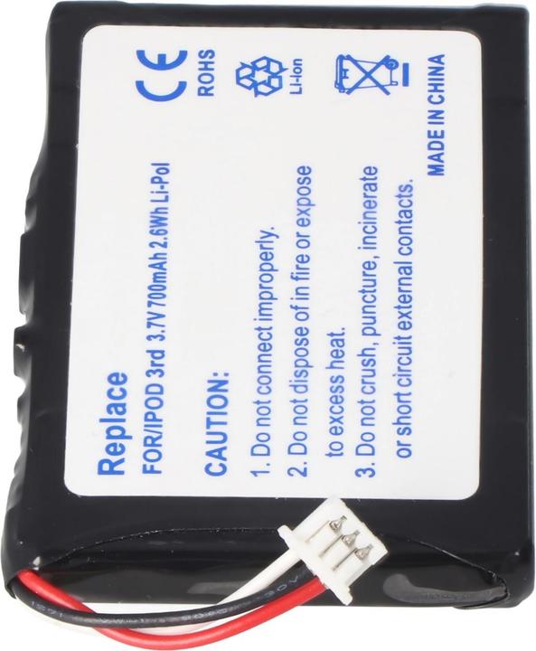 Image du produit AccuCell Akku Apple iPod-3, 616-0159, E225846