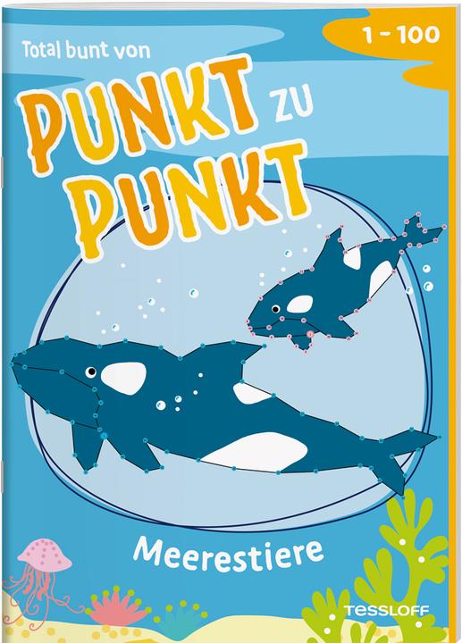 Actual product image Tessloff Totally colourful from dot to dot. Sea animals.from 1 to 100 (German)