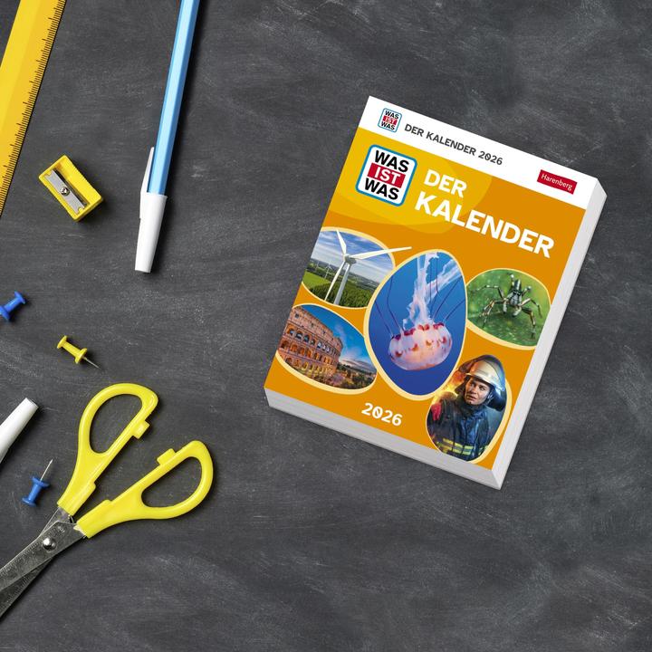 Produktbild Harenberg WAS IST WAS Der Kalender Tagesabreisskalender 2026 - Kinderkalender (Deutsch)