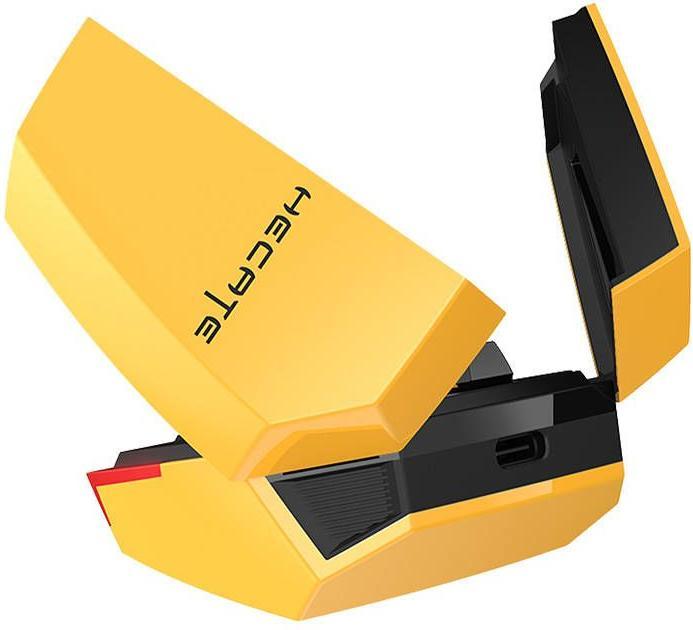 Actual product image Edifier TWS HECATE GX07 earphones (yellow) (ANC, 15 h, Wireless)