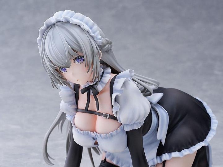 Actual product image DMM Factory Original Character statuette PVC 1/6 Maid Maison Too Shiraishi Illustration by Io Haori 18 cm