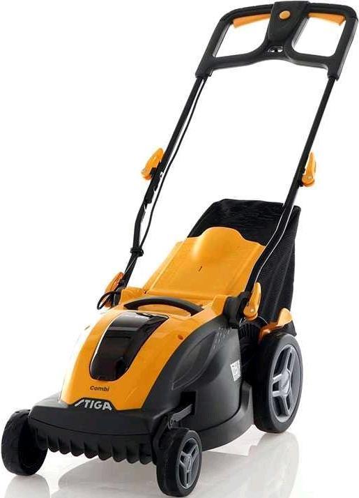 Actual product image Stiga COMBI 344e battery lawn mower incl. battery, incl. charger, adjustable handlebar, soft grip, with S (Rechargeable battery operated)
