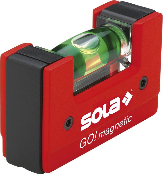 Produktbild MGA Sola GO! magnetic CLIP - Mini-Wasserwaage magnetisch aus glasfaserverstärktem Kunststoff - Magnet-Wa (7.50 cm)