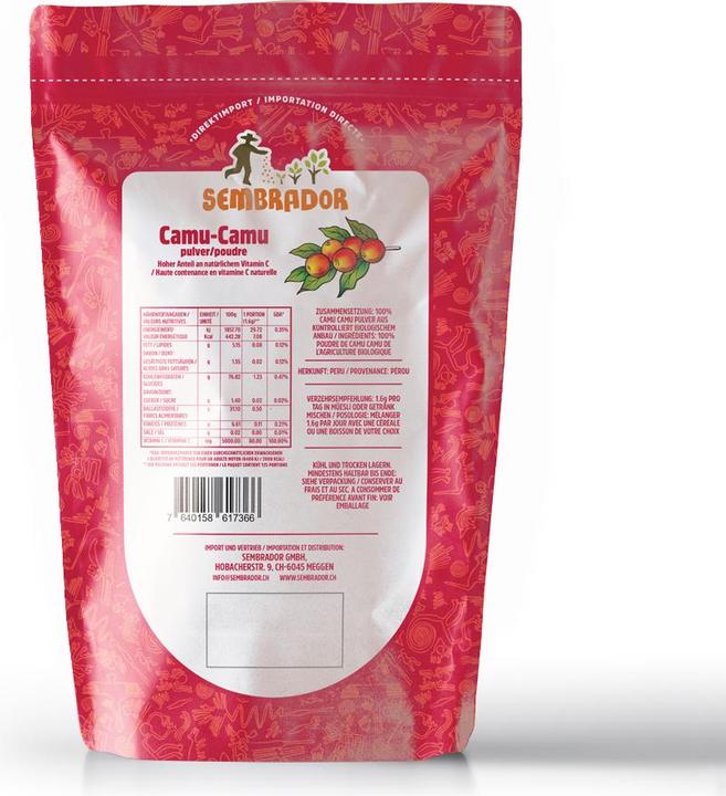 Immagine prodotto Sembrador Camu Camu in polvere Fairtrade Organic (1 Pezzo/i, Polvere, 214 g)