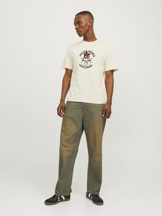Actual product image Jack & Jones Jorseven Skull Tee Ss Crew Neck Sn (XL)