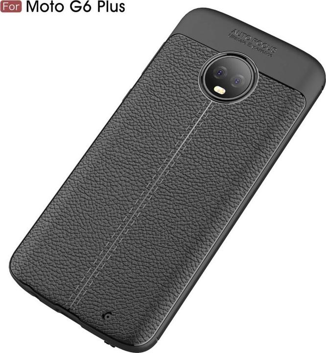 Actual product image Screenguard Motorola Moto G6 Plus Sleeve Leather Design TPU Cover (Motorola Moto G6 Plus)