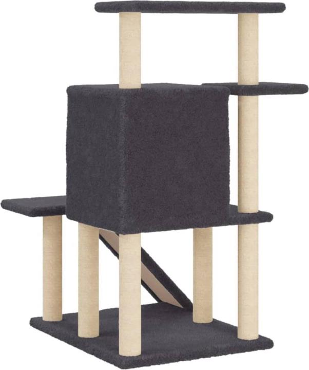 Actual product image VidaXL Kratzbaum mit Sisal-Kratzsäulen Dunkelgrau 97 cm,Farbe (97 cm, Dark grey)