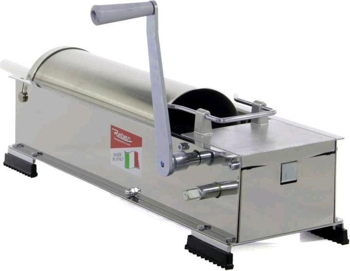 Actual product image Reber N INOX Manual sausage filler 2 speeds with housingFilling capacity 12 kg