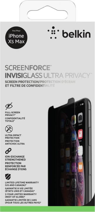 Actual product image Belkin InvisiGlass (1 Piece, Apple iPhone 11 Pro Max, Apple iPhone XS Max)