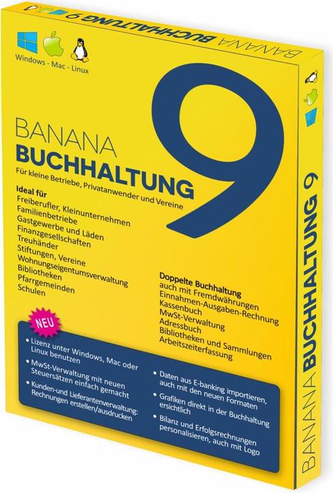 Banana Buchhaltung 9.0 (1 User, unbegrenzt)