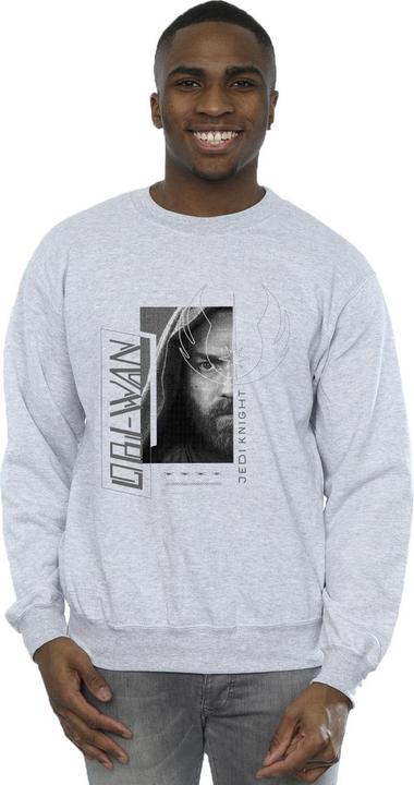 Actual product image Star Wars Mens Obi-Wan Kenobi Jedi SciFi Collage Cotton Sweatshirt (XXL)