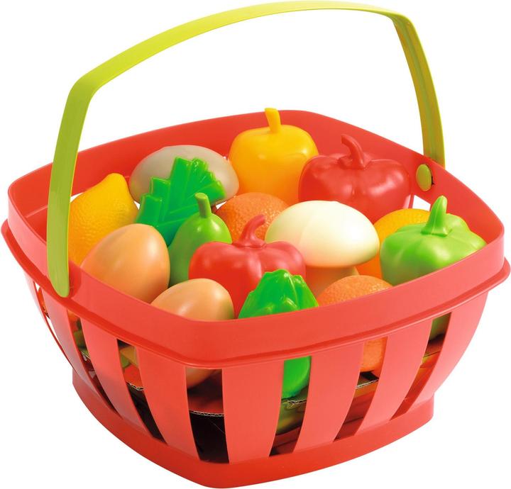 Produktbild Ecoiffier Roter Korb mit Obst und Gemüse