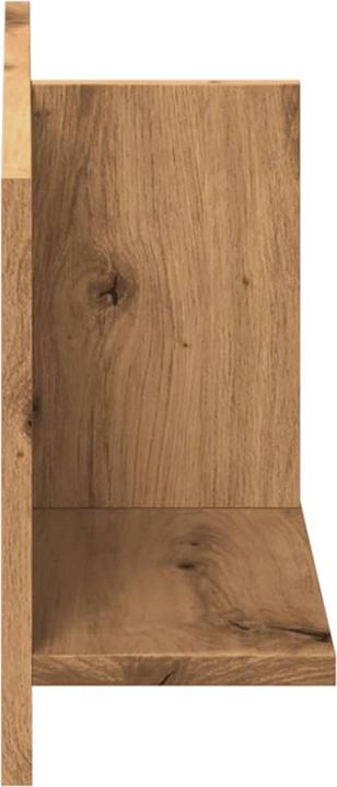 Productafbeelding VidaXL Wandplank Hangende plank Boekenplank Zwevende plank Wandplank Artisanaal eiken (70 x 16,5 x 30 cm)