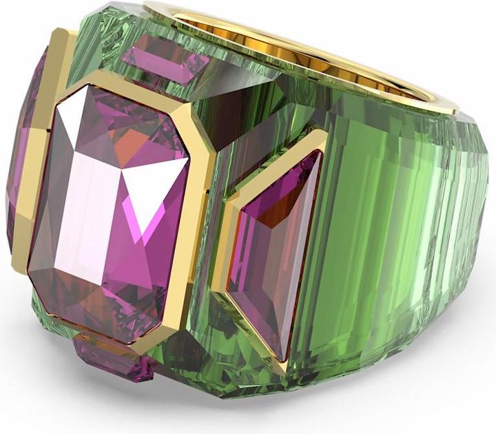 Produktbild Swarovski Chroma Cocktail Ring Grün Gold (52)