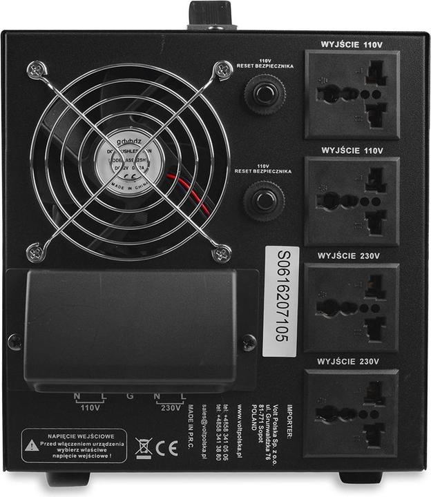 Produktbild No Name Transformator VOLT POLSKA 230V/110V 5000VA