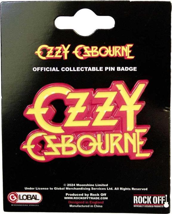 Immagine prodotto Ozzy Osbourne Distintivo con logo impilato