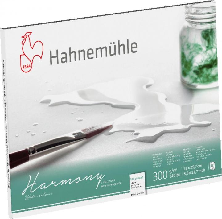 Actual product image Hahnemühle Harmony Watercolour A 4 satin 12 sheets 300 g (A4, Plain, Soft cover)