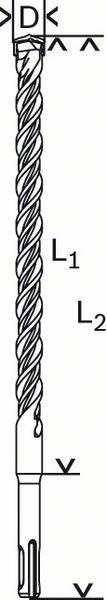 Actual product image Bosch Professional Zubehör Hammer drill SDS plus-5, 5.5 x 50 x 115 mm, pack of 10 (5.5 mm)