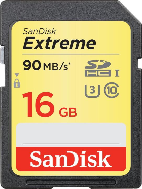 SanDisk Extreme SDHC U3 2-Pack (16 GB, SDHC, U3, UHS-I)