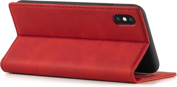 Produktbild Cover-Discount iPhone Xs / X - Stand Flip Case Hülle rot (Apple iPhone XS)