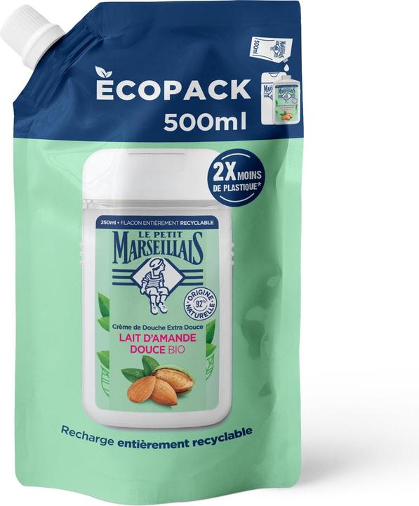 Image du produit Le Petit Marseillais Duschcreme Nachfüllbeutel Süssmandel 500 ml (500 ml)