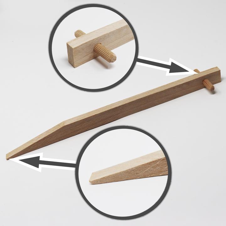Produktbild Aquagart 60 Erdanker aus Buchenholz I Holz Bodenanker Holzpock Befestigungsanker