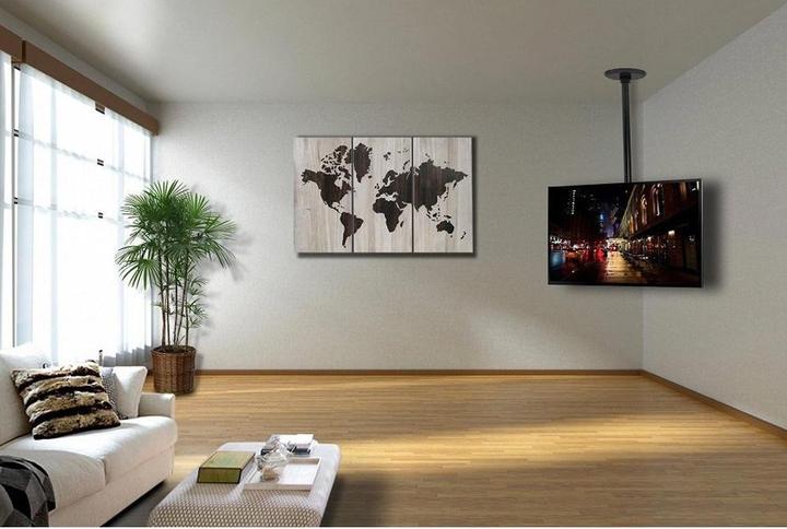 Actual product image Techly Bracket for LCD display - Steel - Black - Screen size: 58.4-94 cm (23"-37") (Various)