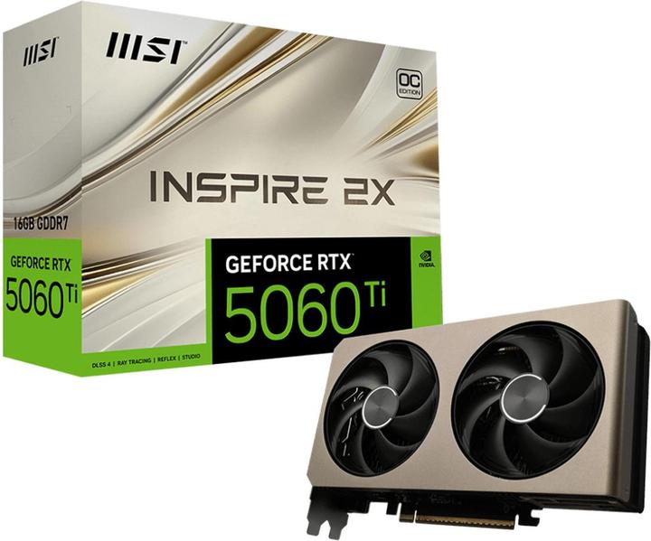 Actual product image MSI GeForce RTX™ 5060 Ti 16G INSPIRE 2X OC (16 GB)