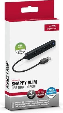 Actual product image Speedlink Snappy Slim (USB-A, 4 Ports)