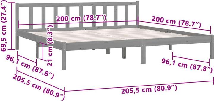 Produktbild VidaXL Tiziana (200 x 200 cm)