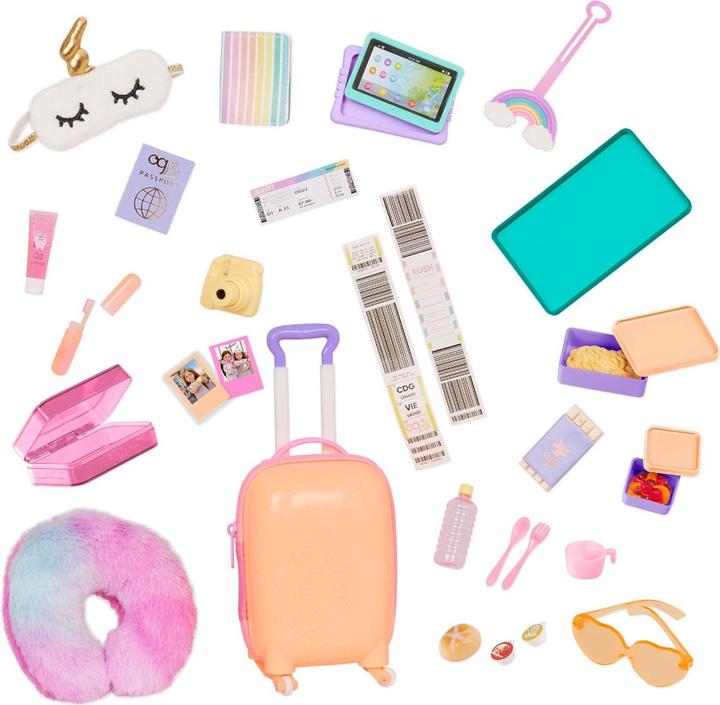 Actual product image Our Generation - suitcase set - rainbow (735345)
