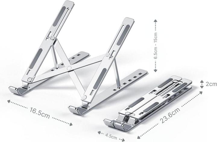 Immagine prodotto Hermex Supporto per notebook Supporto per laptop Supporto per tablet Supporto pieghevole