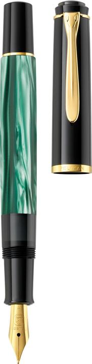 Actual product image Pelikan Fountain pen (Green, Gold, Black, Marble color, 1 x)