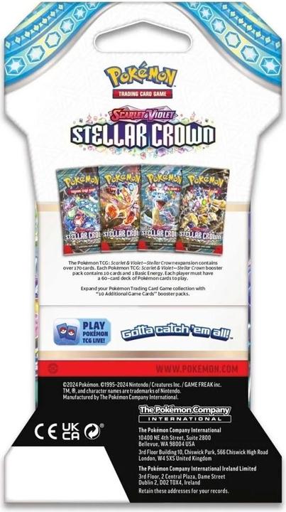 Actual product image Pokémon Stellar Crown (English, Booster Pack)