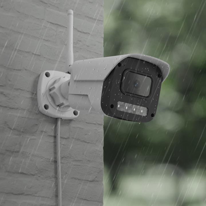 Immagine prodotto Hama Telecamera di sorveglianza intelligente, WLAN, per esterni, visione notturna, 1080p, registrazione (1920 x 1080 Pixels)
