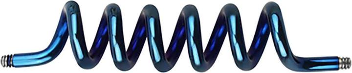 Actual product image Star Piercing Barbell rod dark blue Coil (Surgical steel 316L)