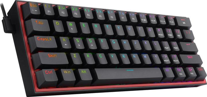 Actual product image Redragon Klawiatura K617 Fizz Red switch (K617-RGB) (US, Cable)