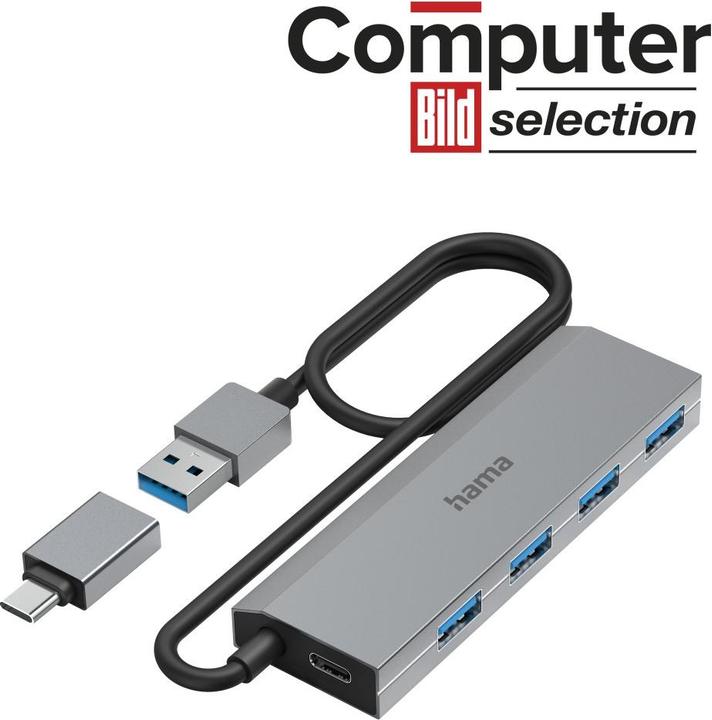 Image du produit Hama USB Hub (USB-C, 4 Ports)