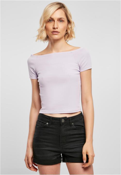 Urban Classics Ladies Off Shoulder Rib Tee